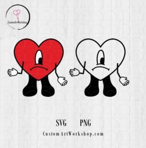 Bad Bunny Benito Heart Instant Download