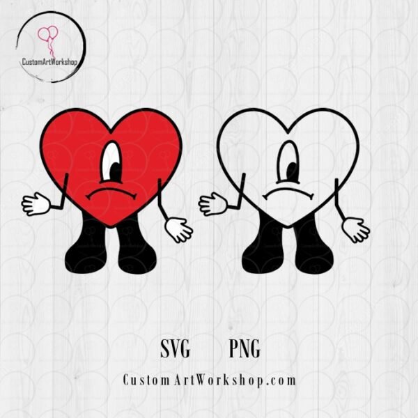 Bad Bunny Benito Heart Instant Download