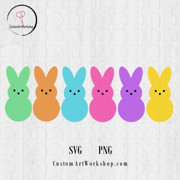 Easter Peeps Clipart Instant Download