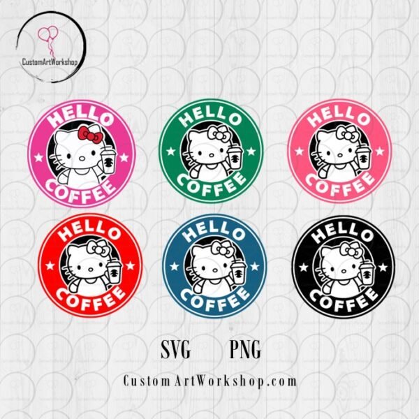 Hello Kitty Starbucks Instant Download