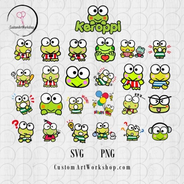 Keroppi Instant Download