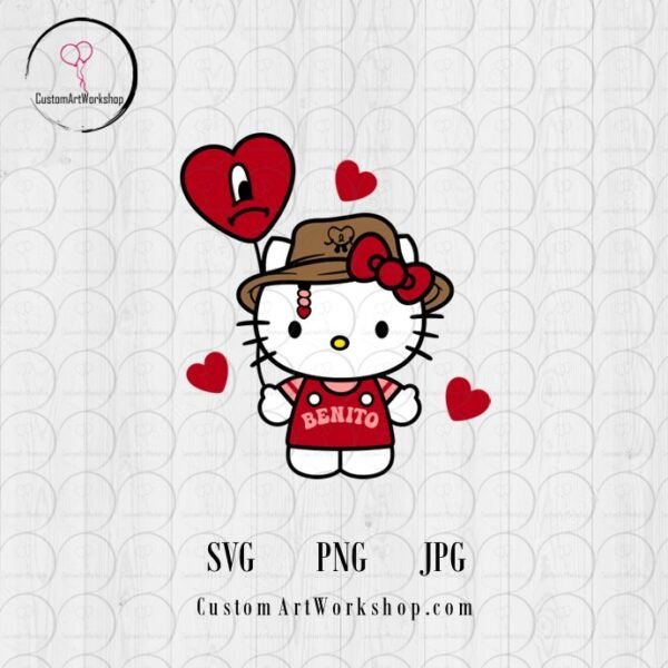 Hello Kitty Benito Valentine Instant Download