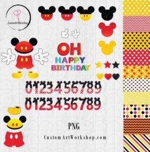Mickey Mouse Clipart Listing