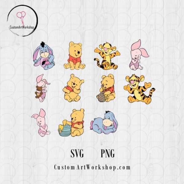 Winnie the Pooh Babies Instant Download