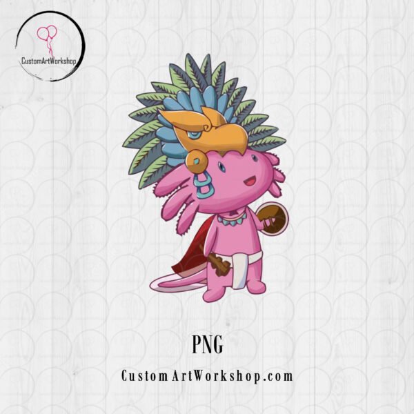 Aztec Axolotl Amazing Digital File Instant Download