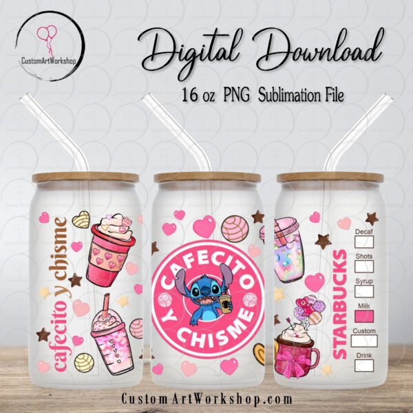 stitch-cafecito-y-chisme-glass-can-wrap-instant-download