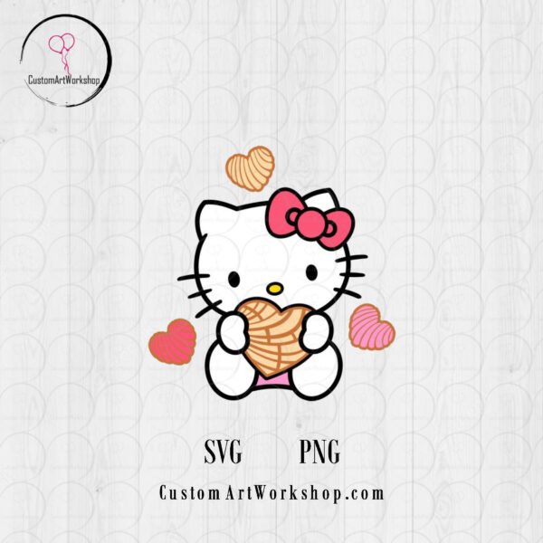 Hello Kitty Concha Digital File Instant Download