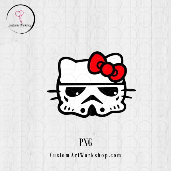 Hello Kitty Stormtrooper Star Wars Animated Digital File Instant Download