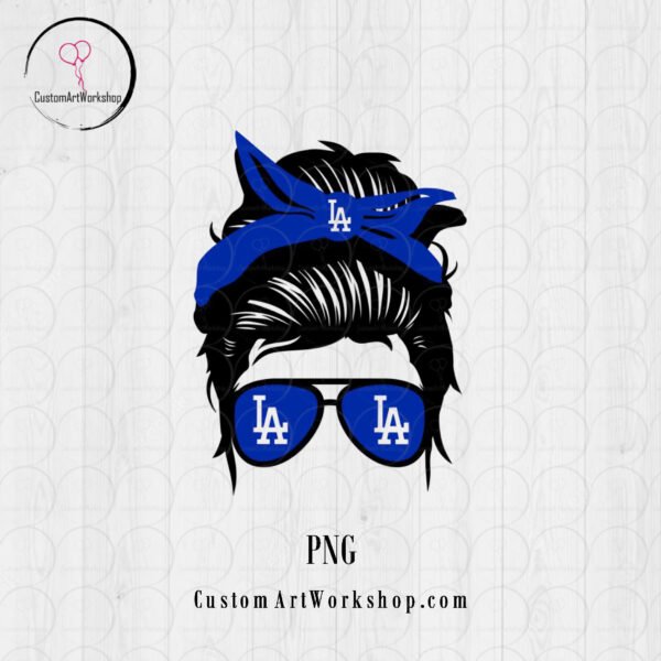 LA Dodgers Girl Animated Digital File Instant Download