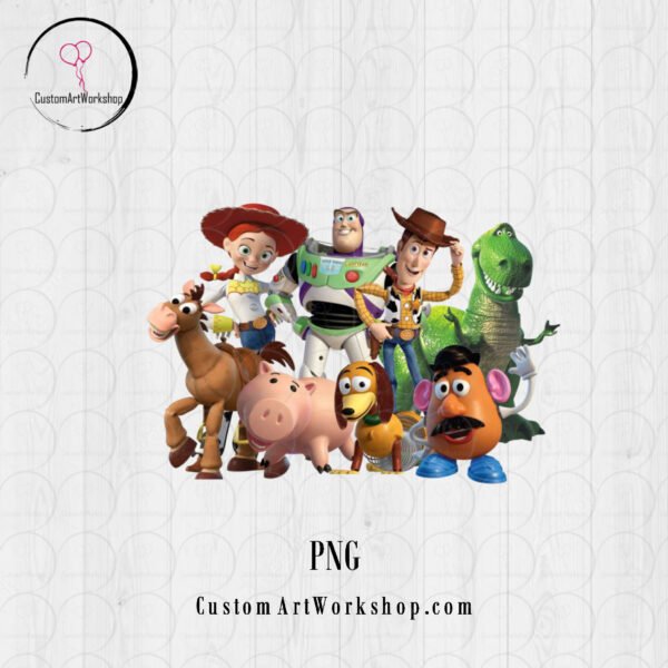 Toy Story Group Animated Digital File Instant Download