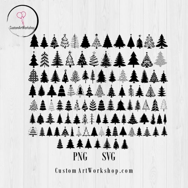 Christmas Tree Bundle Digital File Instant Download