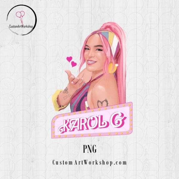 Karol G Barbie Logo Clipart Instant Download