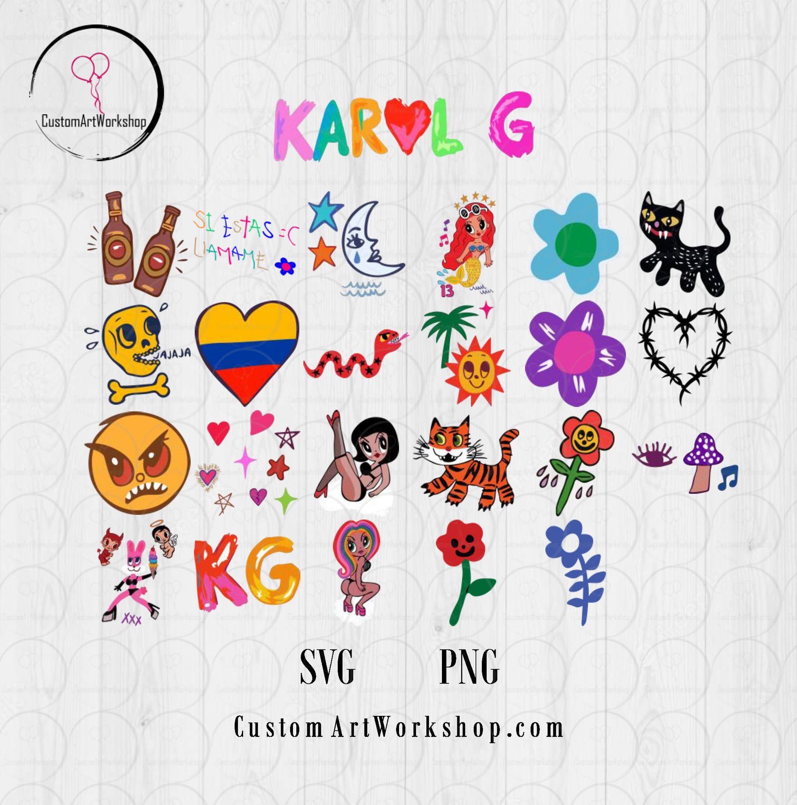 Karol G Manana Sera Bonita Clipart Instant Download 2 Karol G Manana Sera Bonita Clipart Instant Download